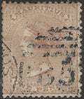 Mauritius 1863-72 1d SG.57 — Wmk Crown CC, B53 Cancel, Used