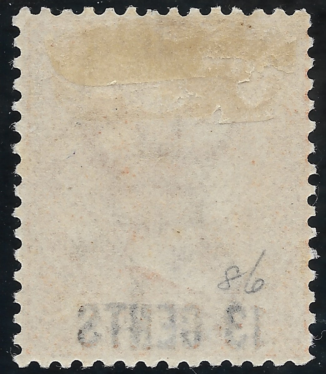 Mauritius 1878 13¢ on 3d SG.86 — VF Mint, Lightly Hinged