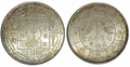 Nepal 1932 Silver 1 Rupee - Obverse and Reverse